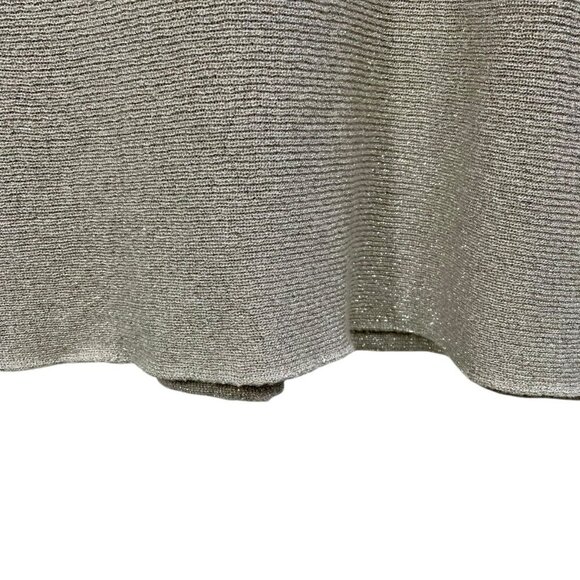 Marks and Spencer Silver Shimmer Knit Shift Cocktail Dress  Size UK 16 / US 12 - Picture 8 of 12